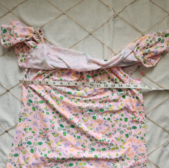Lilly Pulitzer Off-Shoulder Pink Fruit Print Top | Size Small | NWT Summer Beach - Picture 5 of 5